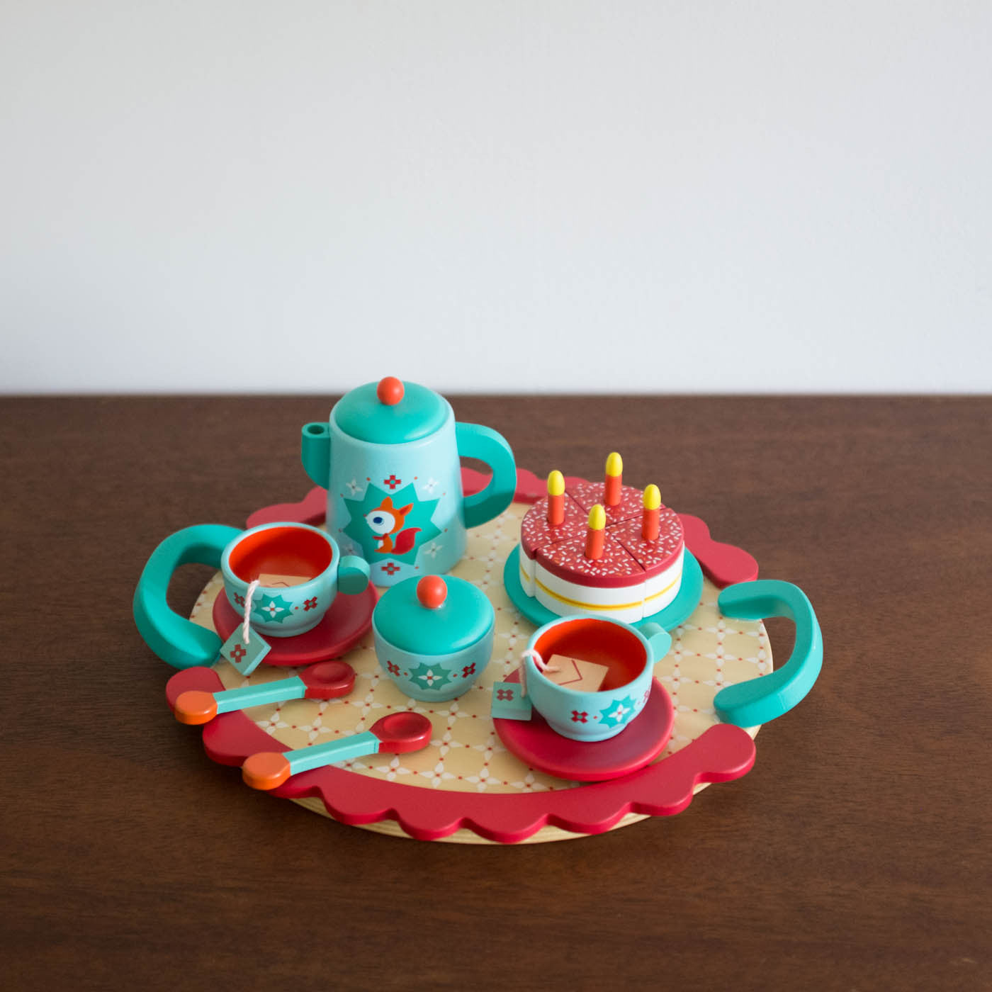 Tea Party Wooden Toy Set - Fox